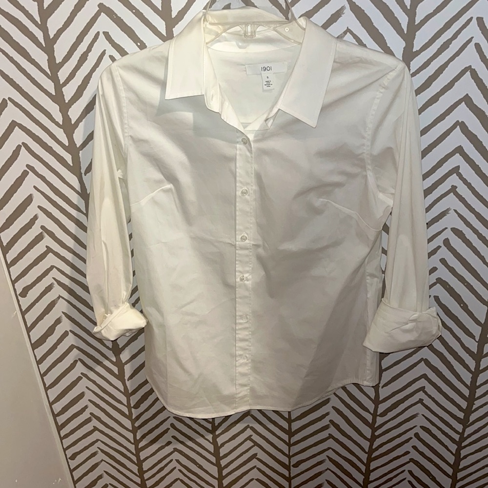 White button down